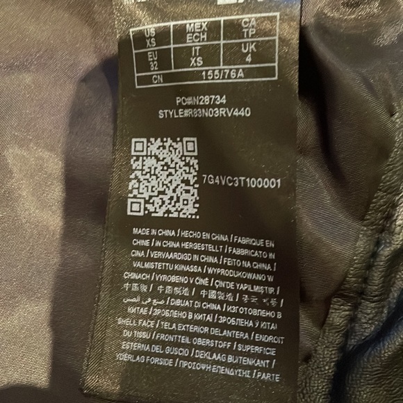 G by Guess Biker Style Vegan Leather Jacket - Picture 6 of 7